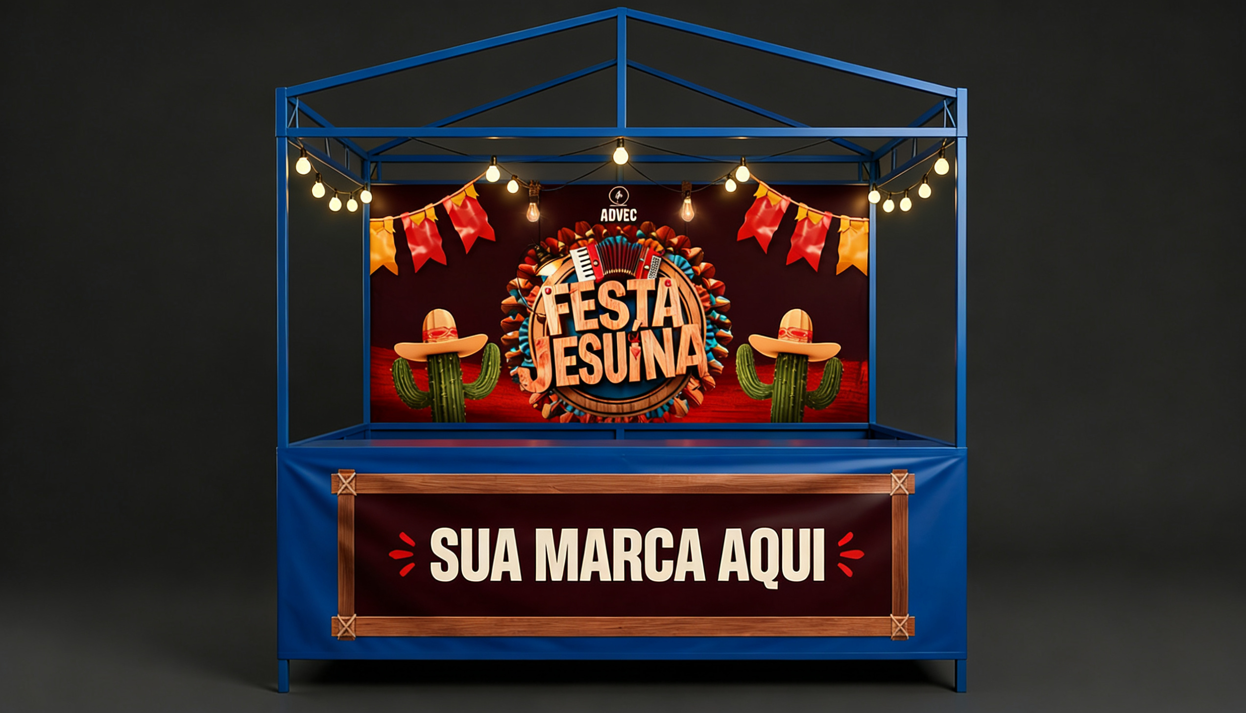 Estrutura física exclusiva do patrocinador